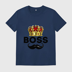 Мужская футболка BOSS и корона с усами