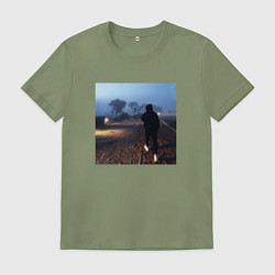 Футболка хлопковая мужская Pharaoh Philarmonia, цвет: авокадо