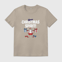 Мужская футболка Lift that Christmas spirit