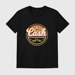 Футболка хлопковая мужская Johnny Cash, цвет: черный