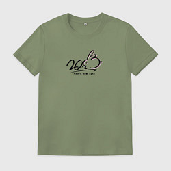 Футболка хлопковая мужская 2023 HNYR, цвет: авокадо