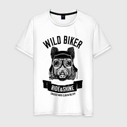 Мужская футболка Дикий байкер кабан