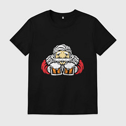 Мужская футболка Санта с пивасиком
