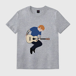 Футболка хлопковая мужская Ed Sheeran, цвет: меланж
