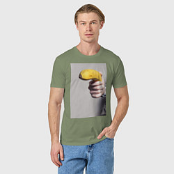 Футболка хлопковая мужская Хулиганы, цвет: авокадо — фото 2