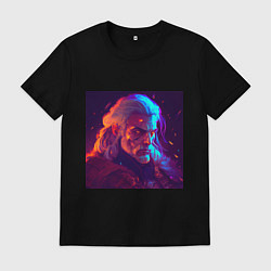 Мужская футболка Неоновый Ведьмак