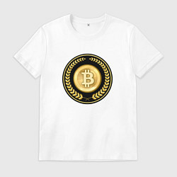 Мужская футболка Биткоин в оправе
