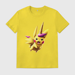 Мужская футболка Пикачу единорожек