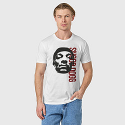 Футболка хлопковая мужская Репер Snoop Dogg, цвет: белый — фото 2