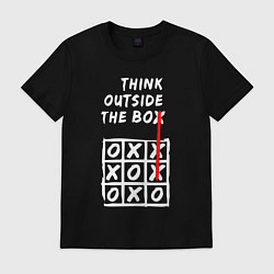 Мужская футболка Think outside the box game