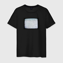 Мужская футболка Старый телевизор с помехами