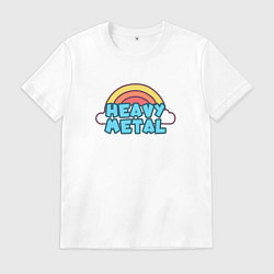 Мужская футболка Heavy metal саркастично милый