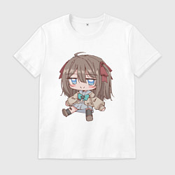 Футболка хлопковая мужская Нейро Сама, цвет: белый