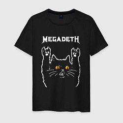 Мужская футболка Megadeth rock cat