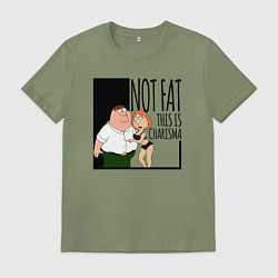 Мужская футболка Не толстый, а харизматичный Питер Гриффин