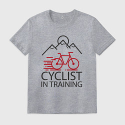 Футболка хлопковая мужская Велотренирока, цвет: меланж