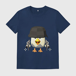 Мужская футболка Chicken Gun в каске