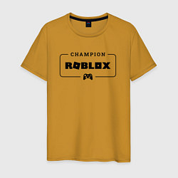 Мужская футболка Roblox gaming champion: рамка с лого и джойстиком