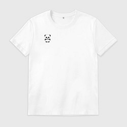 Футболка хлопковая мужская УДИВИТЕЛЬНЫЕ ПАНДЫ, цвет: белый
