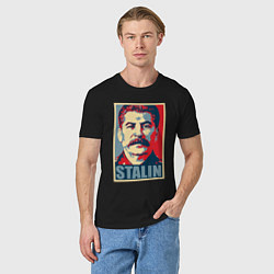 Футболка хлопковая мужская Stalin USSR, цвет: черный — фото 2