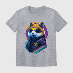 Мужская футболка Крипто хомяк
