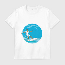 Мужская футболка Серфинг на море