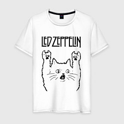 Мужская футболка Led Zeppelin - rock cat