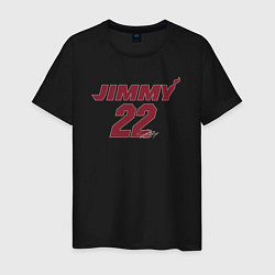 Футболка хлопковая мужская Jimmy 22, цвет: черный