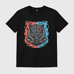 Мужская футболка Ночной охотник-сова