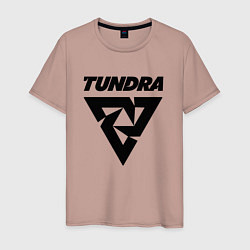 Футболка хлопковая мужская Tundra esports logo, цвет: пыльно-розовый