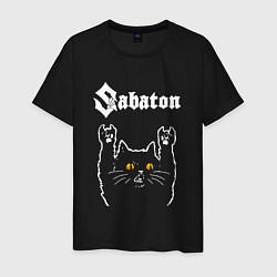 Мужская футболка Sabaton rock cat