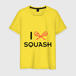 Мужская футболка I Love Squash