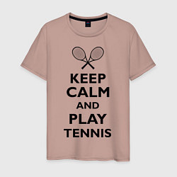 Мужская футболка Keep Calm & Play tennis