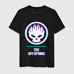 Футболка хлопковая мужская The Offspring glitch rock, цвет: черный