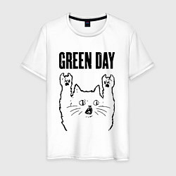 Мужская футболка Green Day - rock cat