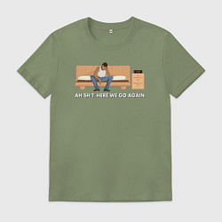 Мужская футболка Here We Go Again
