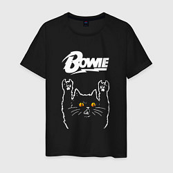 Мужская футболка David Bowie rock cat