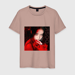 Мужская футболка Blackpink Jisoo in red