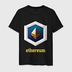 Мужская футболка Логотип Ethereum