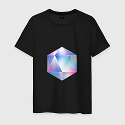 Мужская футболка Glass hexagon