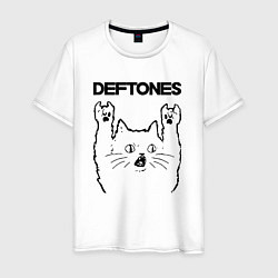 Мужская футболка Deftones - rock cat