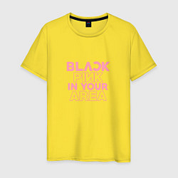 Мужская футболка Black pink in your area - минимализм