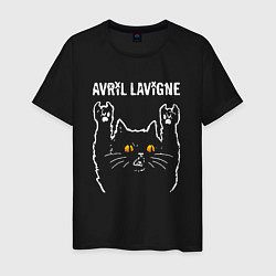 Мужская футболка Avril Lavigne rock cat