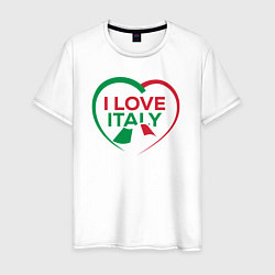 Мужская футболка I love Italy