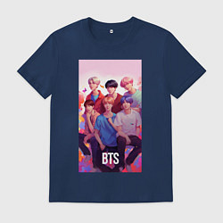 Мужская футболка BTS art anime style