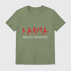 Мужская футболка Karma has no deadline