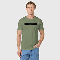 Футболка хлопковая мужская Алтай регионы России, цвет: авокадо — фото 2