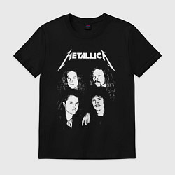 Футболка хлопковая мужская Metallica band, цвет: черный