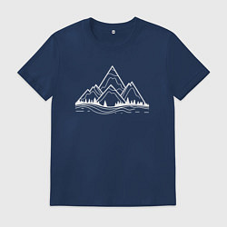 Мужская футболка Лес и горы