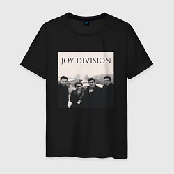 Футболка хлопковая мужская Тру фанат Joy Division, цвет: черный